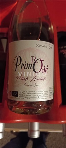 Rona dolina Clairette de Die Domaine Long Prim'Rosé Neleten.