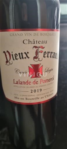 Bordeaux Lalande-de-Pomerol Château Vieux Ferrand Loya 2019