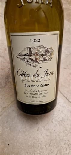 Jura Côtes-du-Jura Jean-Luc Mouillard Bas de La Chaux 2022