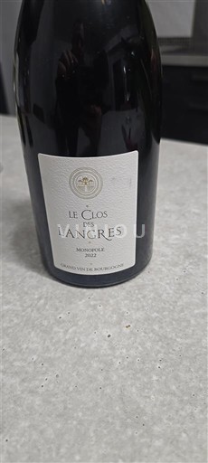 Burgundsko Côte de nuits villages Le Clos des Langres Monopole 2022