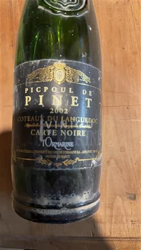 Languedoc Picpoul-de-Pinet L'Ormarine Carte Noire 2002