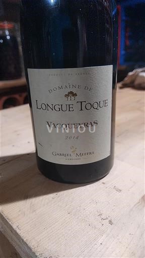 Rhône-dalen Vacqueyras Domaine Longue Toque 2014