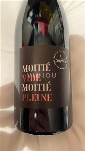 Rhônen laakso Ventoux Domaine Solence Moitié Vide Moitié Pleine 2019