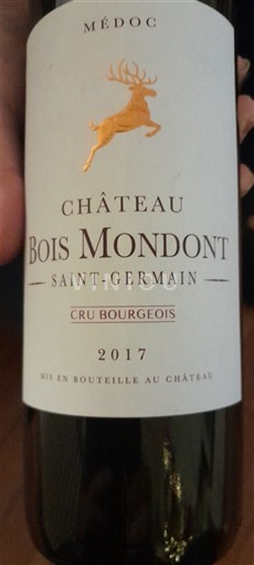 Bordeaux Médoc Cru Bourgeois Château Bois Mondont Saint-Germain 2017