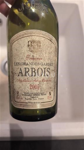 Jura Arbois Domaine Désiré Petit Les Grandes Gardes 2005
