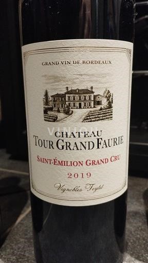 Bordeaux Saint-Émilion Grand Cru Grand Cru Château Tour Grand Faurie 2019