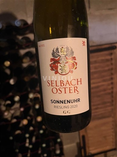 Moselle Mosel Selbach Oster Sonnenuhr G.G. 2020