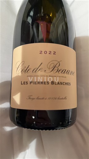 Wijnen Rouge sec Les Pierres Blanches 2022 Frankrijk Bourgondië Côte-de-Beaune AOC