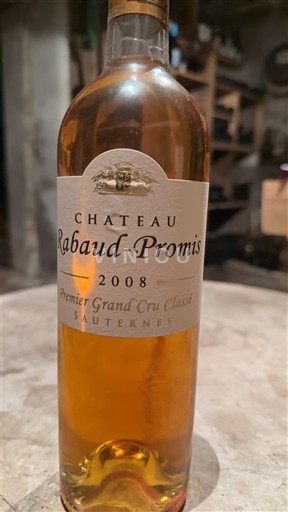 Bordeaux Sauternes Premier Grand Cru Classé Château Rabaud-Promis 2008
