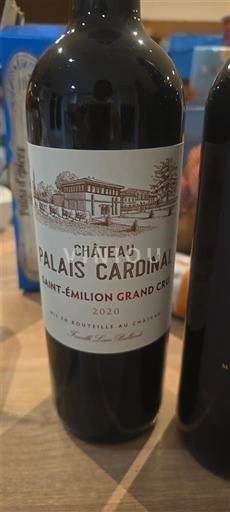 Bordeaux Saint-Émilion Grand Cru Château Palais Cardinal 2020
