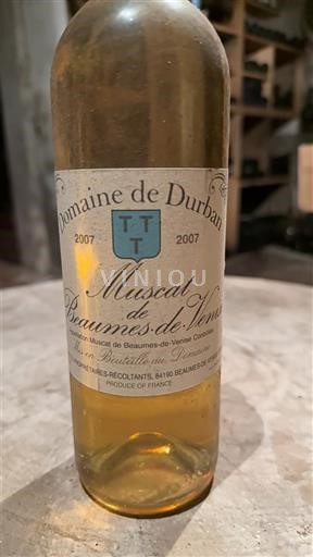 Rhône-dalen Muscat de Beaumes de Venise Domaine Durban 2007