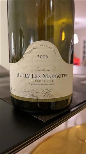 Rượu vang Blanc sec Rully Les Margotés Jean-Claude et Annick Brelière 2006 Pháp Bourgogne Rully AOC Premier Cru