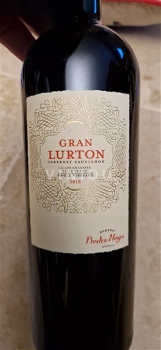 Mendoza Valle de Uco Gran Lurton Cabernet Sauvignon 2018