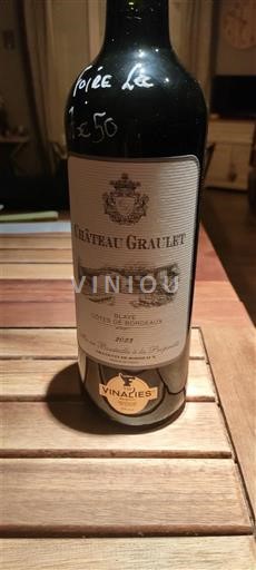 Vin Rouge sec Château Graulet 2023 France Bordeaux Côtes-de-Bordeaux AOC