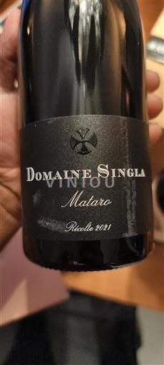 Languedoc et Roussillon Côtes catalanes Domaine Singla Mataro 2021