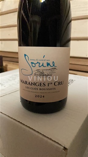 Burgundsko Maranges Premier Cru Emma & Christian Sorine Les Clos Roussots 2024