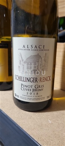 Elzas Pinot grigio Schillinger-Renck Jeremy 2018