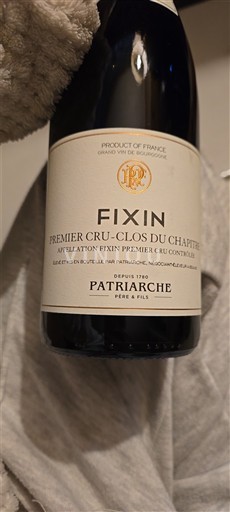 Burgundija Fixin Premier Cru Patriarche Père & Fils Premier Cru - Clos du Chapitre 2018