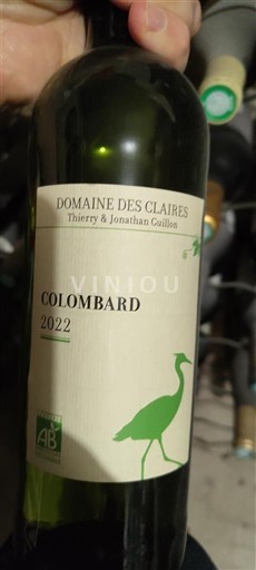 Aquitaine en Charentes Charentais Domaine S Claires Colombard 2022