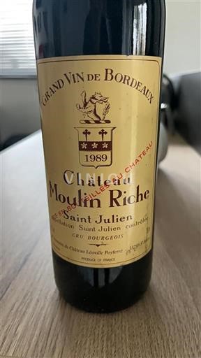 Bordeaux Saint-Julien Château Moulin Riche 1989
