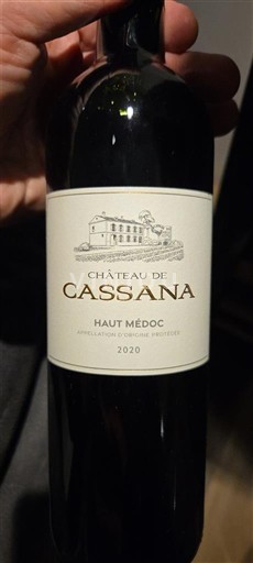 Bordeaux Haut-Médoc Château Cassana 2020