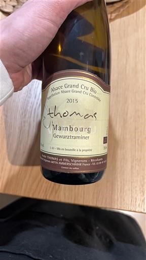 Alsace Ospecificerad Grand Cru Thomas Mambourg 2015