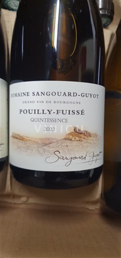 Borgoña Pouilly-fuissé Premier Cru Domaine Sangouard-Guyot Quintessence 2023