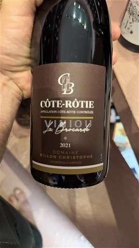 Vallée du Rhône Côte-rôtie Domaine Billon Christophe La Brocarde 2021