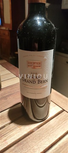 Bordeaux Bordeaux Supérieur Château Grand Bern 2016