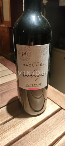 Zuidwest-Frankrijk Saint-Mont Domaine Maouries Anthocyane 2016