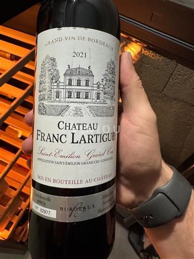 Bordeaux Saint-Émilion Grand Cru Grand Cru Château Franc Lartigue 2021