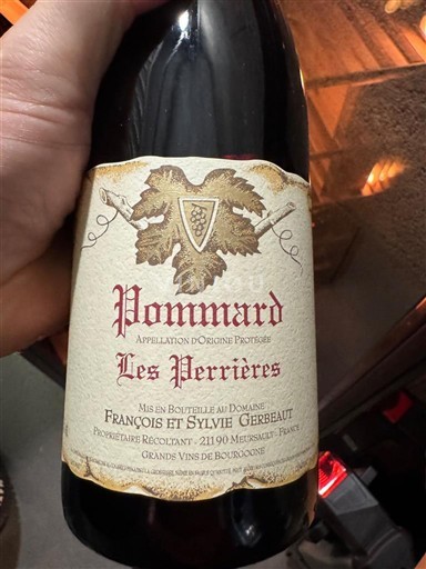Bourgogne Pommard François et Sylvie Gerbeau Les Perrières Ikke årgangsbestemt