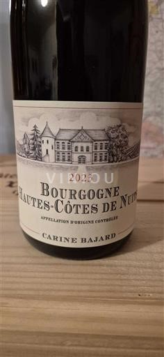 Viner Rouge sec Carine Bajard 2023 Frankrike Burgund Hautes Côtes de Nuits AOC