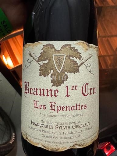 Bourgogne Ikke specificeret Premier Cru Domaine François et Sylvie Gerbeau Les Epenottes 2024
