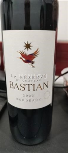 Bordeaux Château Bastian La Réserve 2023