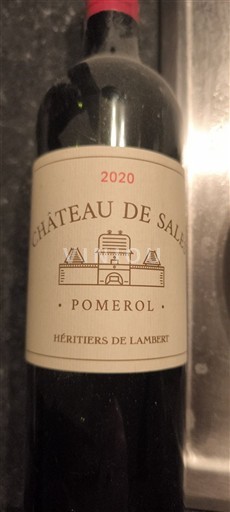 Burdeos Pomerol Château Sales 2020