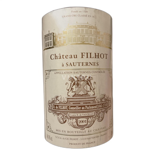 Bordeaux Sauternes Château Filhot 2001