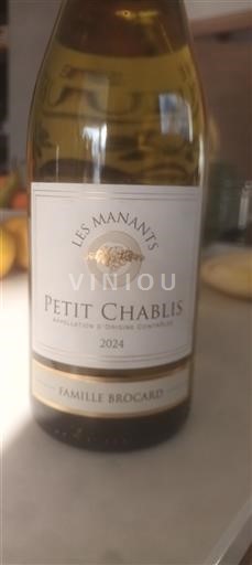 Burgundy Petit Chablis Famille Brocard Les Manants 2024