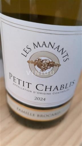 Bourgogne Petit-chablis Famille Brocard Les Manants 2024