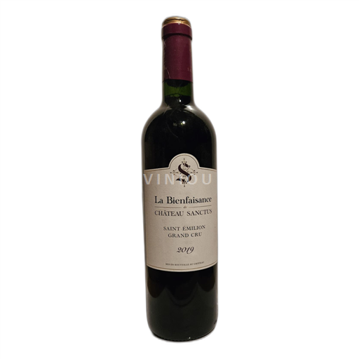 Bordeaux Saint-Émilion Grand Cru Château Sanctus La Bienfaisance 2019