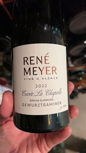Alsacia Gewurztraminer René Meyer La Chapelle Grains Surmûris 2022