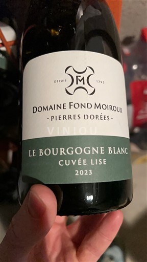 Borgoña Domaine Fond Moiroux Lise 2023
