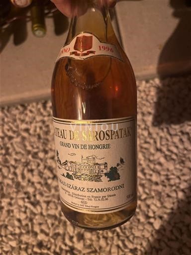Tokaj Ikke specificeret Château Sárospatak Tokaji-Száraz Szamorodni 1996