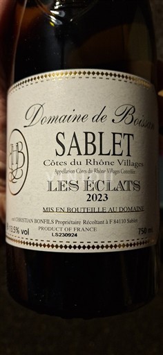 Rhônen laakso Määrittelemätön Domaine Boisson Les Éclats 2023