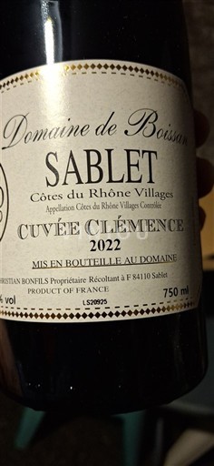 Rhônen laakso Määrittelemätön Domaine Boisson Clémence 2022