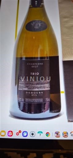 Kuohuviinit Blanc brut Trio Dehours & Fils Non millésimé Ranska Samppanja AOC