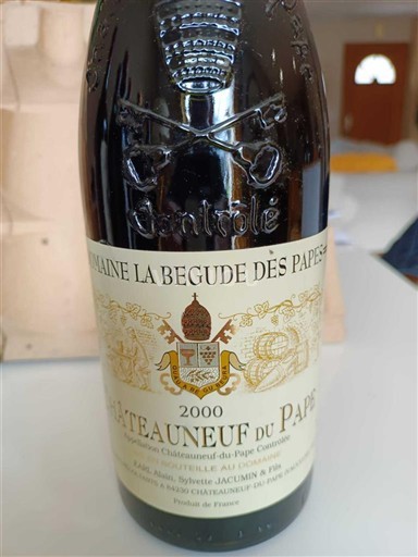 Valle del Ródano Châteauneuf-du-Pape. Domaine La Bégude des Papes 2000