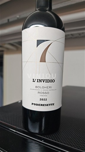 Toskánsko Bolgheri Poderesette L'Invidio 2022