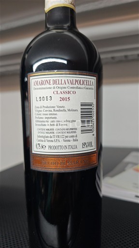 Venetien Nicht spezifiziert Tedeschi Amarone della Valpolicella Classico 2015