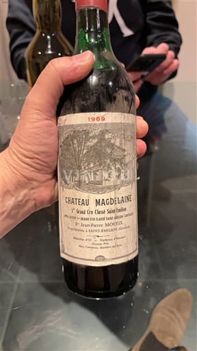 Bordeaux Saint-Émilion Premier Grand Cru Classé Château Magdelaine 1969